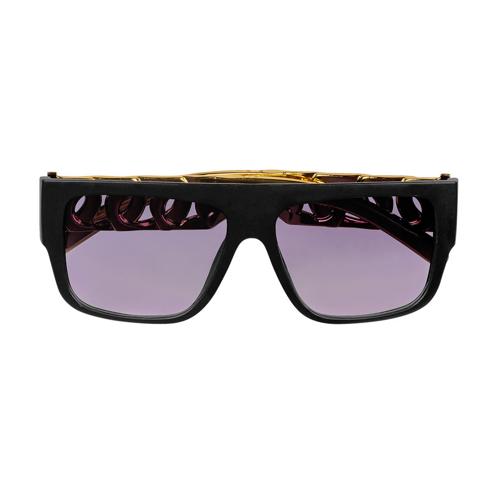 Kit Accessoires Hip Hop Années 80 avec Chaîne Dorée et Lunettes