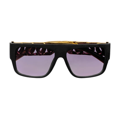 Kit Accessoires Hip Hop Années 80 avec Chaîne Dorée et Lunettes