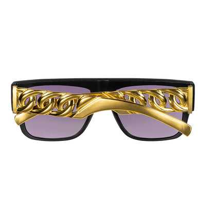 Kit Accessoires Hip Hop Années 80 avec Chaîne Dorée et Lunettes