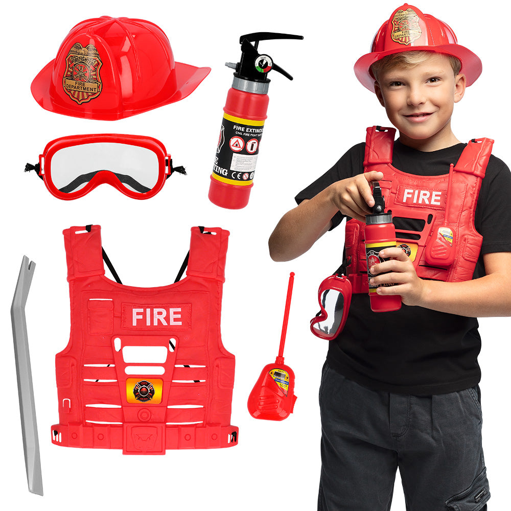 Ensemble Costume Pompier Enfant Complet avec Accessoires
