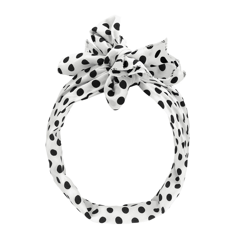 Set Accessoires Année 50 Pois Blanc Noir - Lunettes, Collier Perles