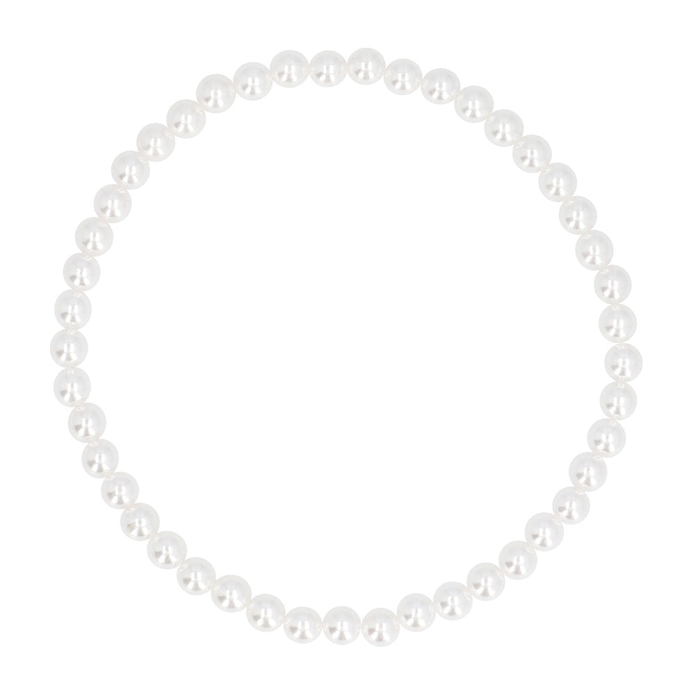 Set Accessoires Année 50 Pois Blanc Noir - Lunettes, Collier Perles