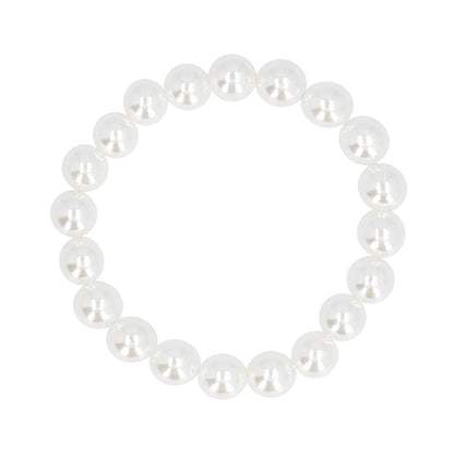 Set Accessoires Année 50 Pois Blanc Noir - Lunettes, Collier Perles