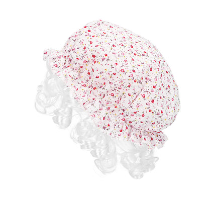Kit Déguisement Années 50 Femme avec Perruque Fleurs Rose
