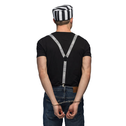 Kit Prisonnier 6 Accessoires - Déguisement Bagnard Complet