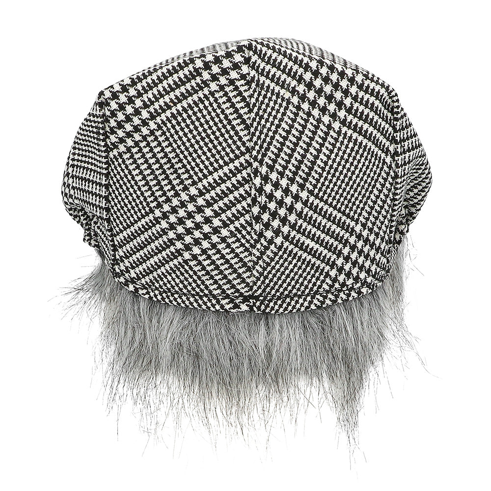 Kit Déguisement Gentleman Vintage avec Casquette Houndstooth et Accessoires