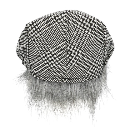 Kit Déguisement Gentleman Vintage avec Casquette Houndstooth et Accessoires