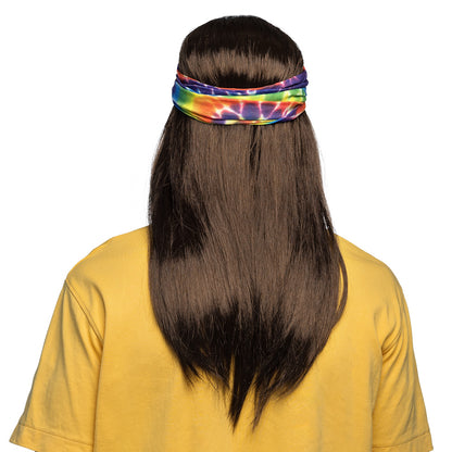 Set Hippie Années 70 - Perruque, Lunettes et Accessoires