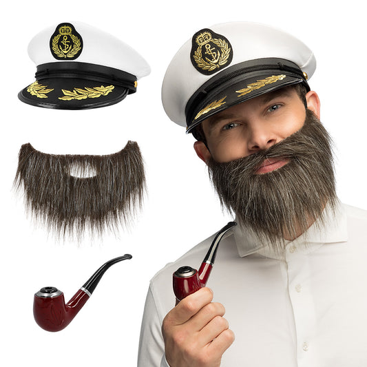 Costume Marin Capitaine Luxe - Ensemble 3 pièces Déguisement