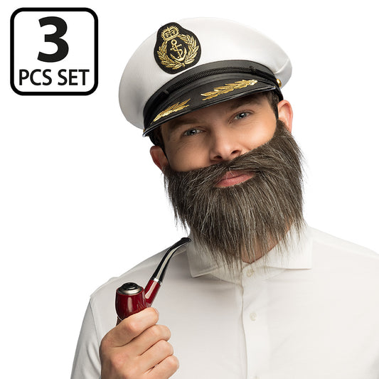 Costume Marin Capitaine Luxe - Ensemble 3 pièces Déguisement
