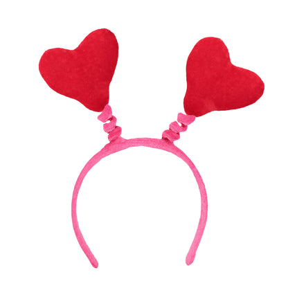 Serre-tête Cœurs Rouge et Rose - Accessoire Déguisement Fête