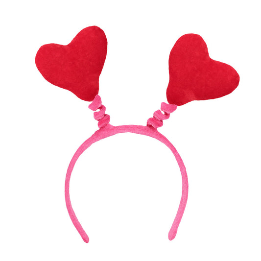 Serre-tête Cœurs Rouge et Rose - Accessoire Déguisement Fête