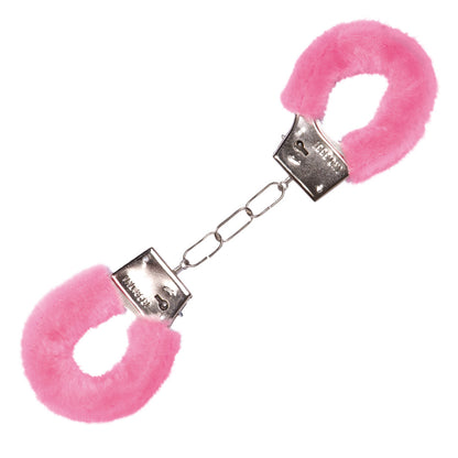 Menottes Fourrure Rose et Rouge - Déguisement Sexy Party