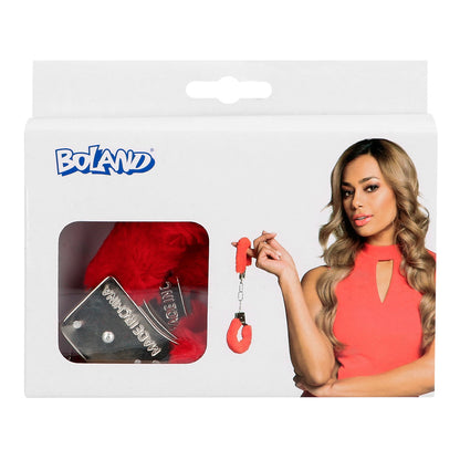 Menottes Fourrure Rose et Rouge - Déguisement Sexy Party