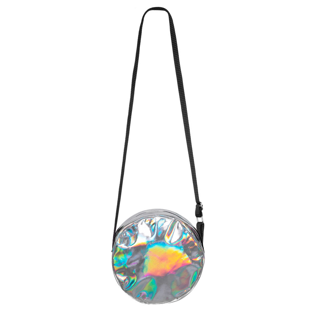 Sac à bandoulière holographique rond - Accessoire festival futuriste