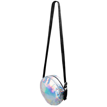 Sac à bandoulière holographique rond - Accessoire festival futuriste