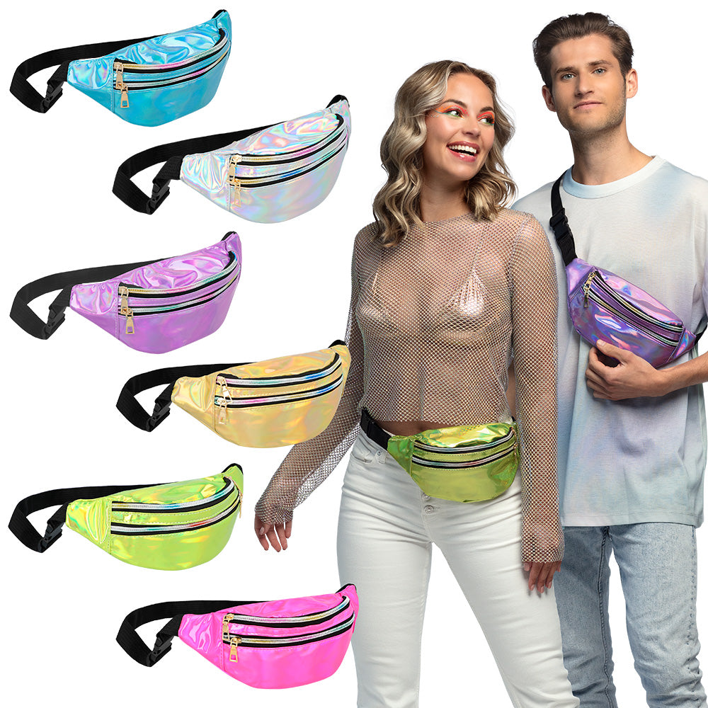 Sac Banane Holographique Néon - Accessoire Rave et Festival