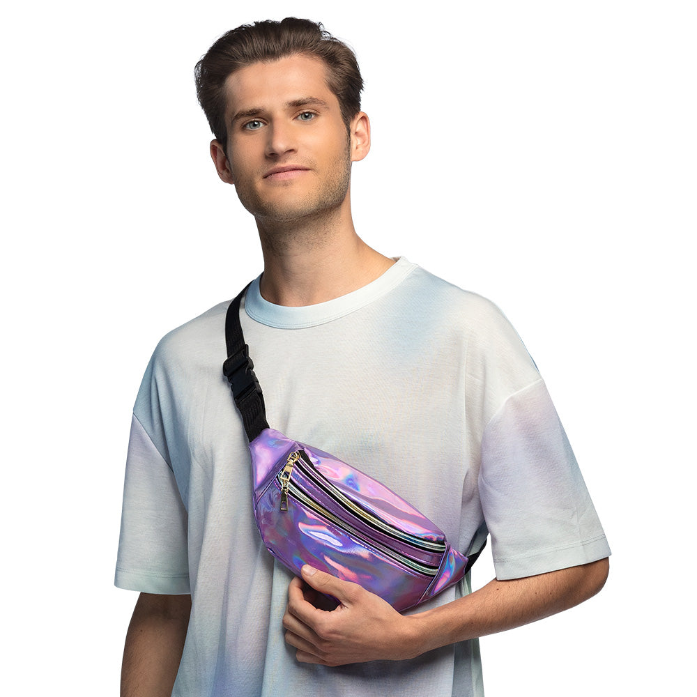 Sac Banane Holographique Néon - Accessoire Rave et Festival