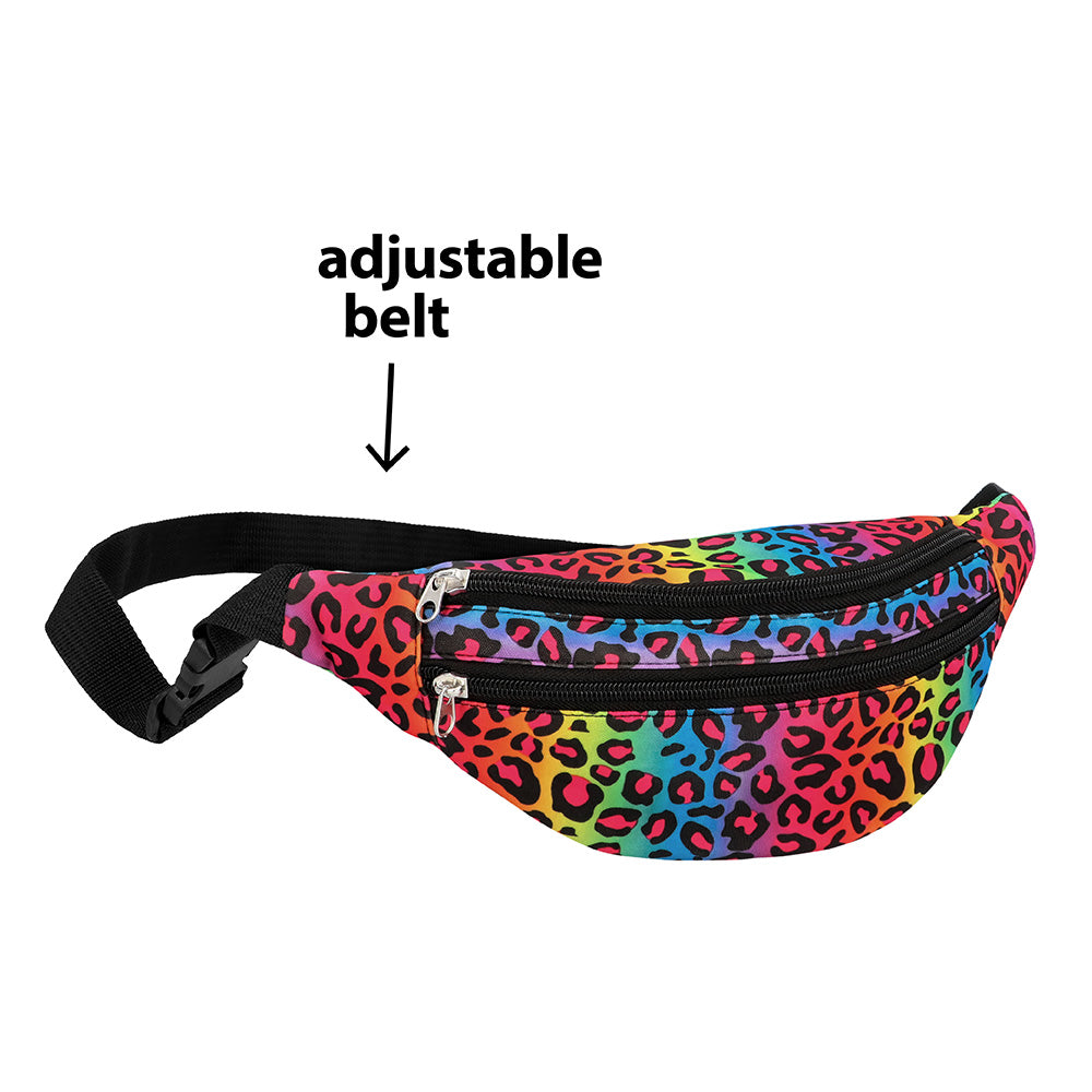 Banane Léopard Fluo UV Blacklight - Ceinture Ajustable
