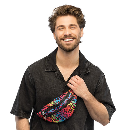 Banane Léopard Fluo UV Blacklight - Ceinture Ajustable