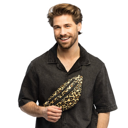 Sac Banane Léopard Doré avec Ceinture Ajustable