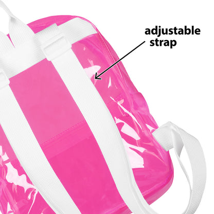 Sac à Dos Transparent Fluo - 4 Couleurs Idéal Fête et Événement