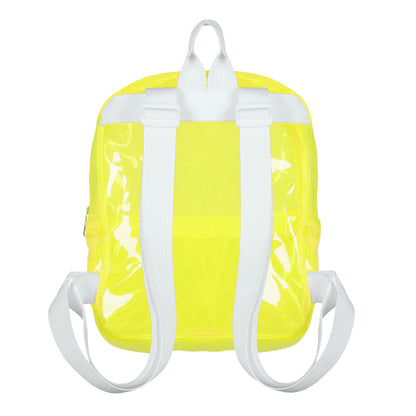 Sac à Dos Transparent Fluo Jaune - Accès Total à vos Affaires