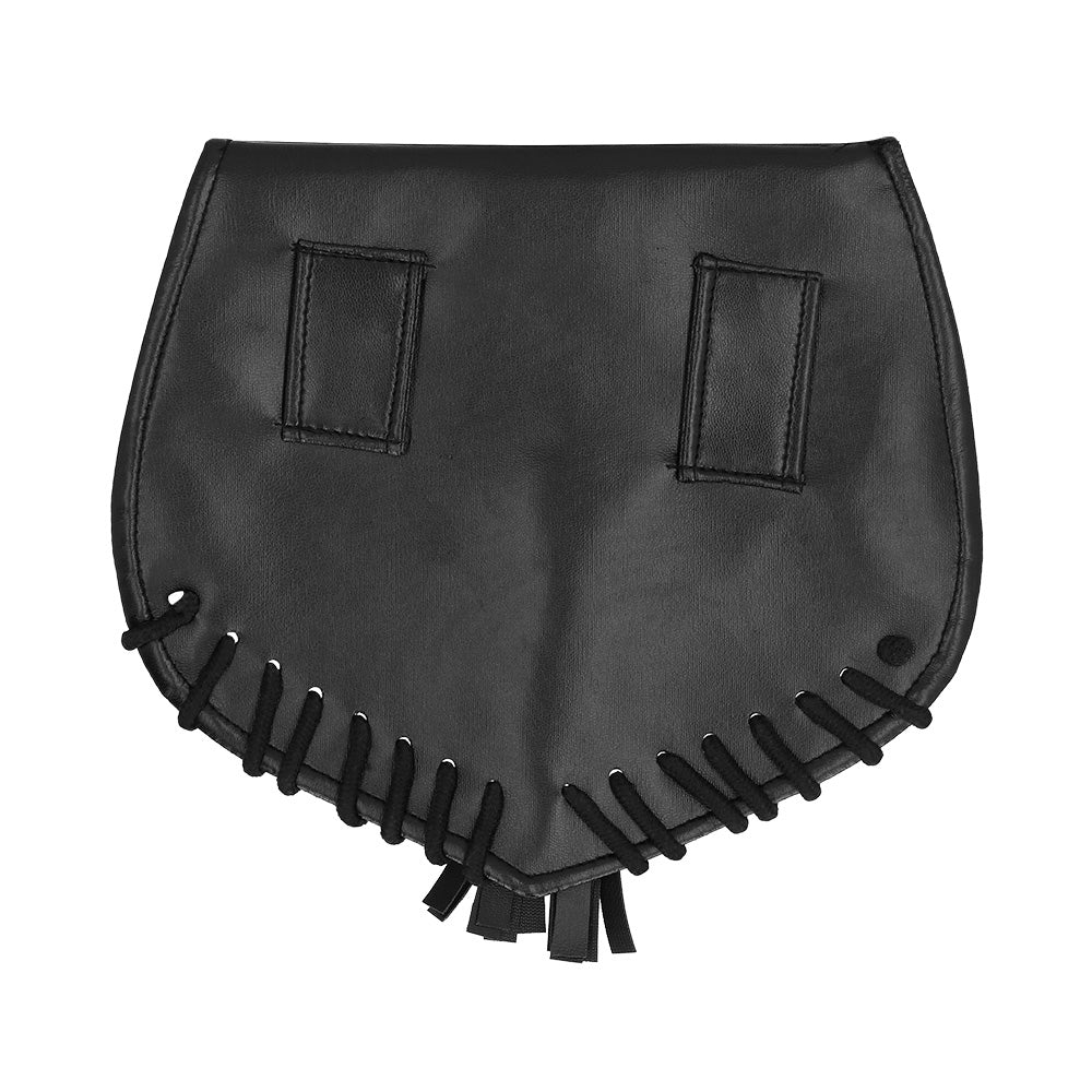 Sac à Franges Noir Cuir Synthétique - Accessoire de Mode Tendance