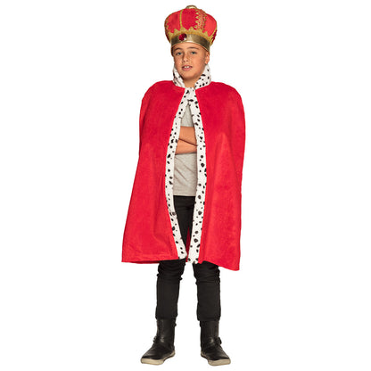 Cape de Roi Royal Luxe - Déguisement Enfant avec Couronne