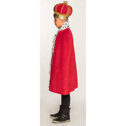 Cape de Roi Royal Luxe - Déguisement Enfant avec Couronne