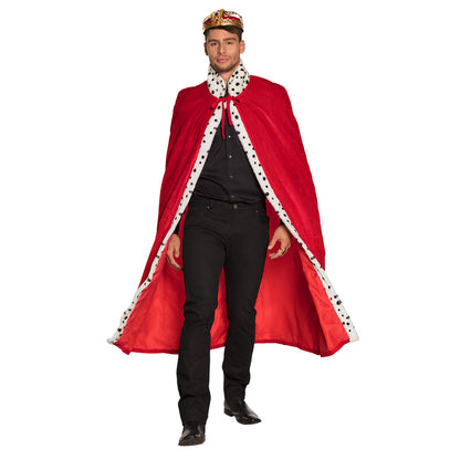 Cape de Roi Royale 140 cm - Déguisement Adulte avec Couronne