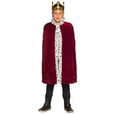 Cape Royale Enfant Velours Rouge et Fourrure Blanche - Déguisement Roi