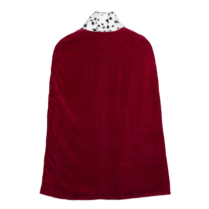 Cape Royale Enfant Velours Rouge et Fourrure Blanche - Déguisement Roi
