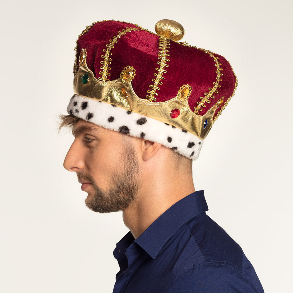 Couronne Royale de Roi Luxe - Accessoire Déguisement Adulte