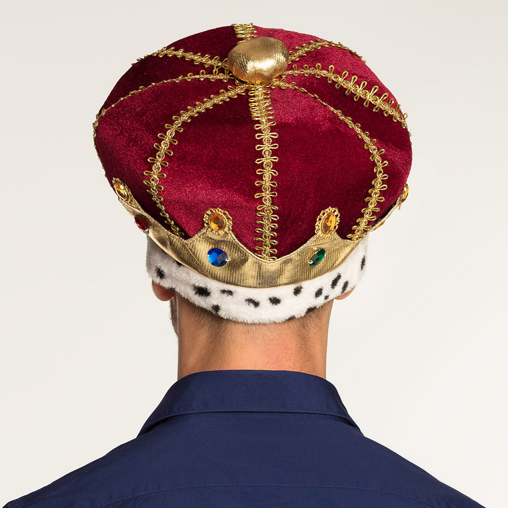Couronne Royale de Roi Luxe - Accessoire Déguisement Adulte