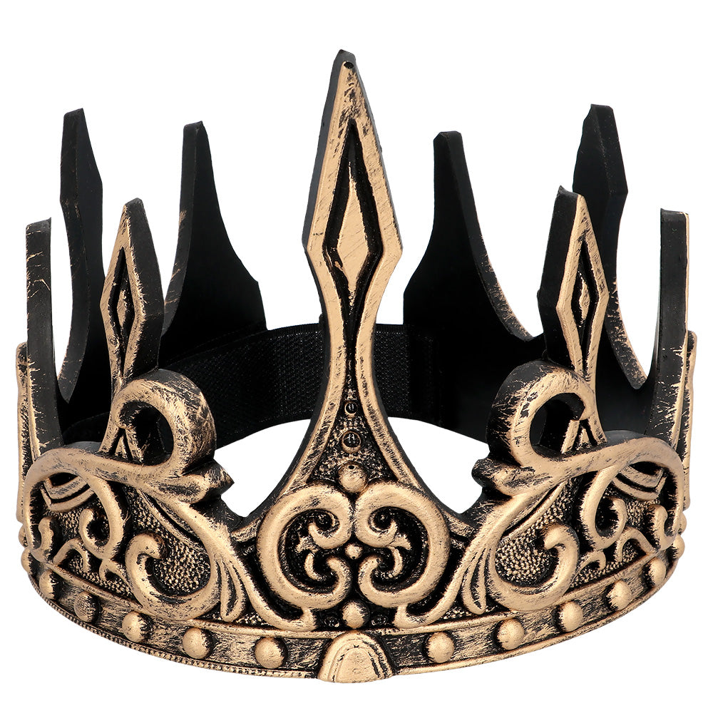 Couronne Royale Dorée - Déguisement Roi Reine Médiéval