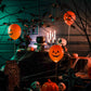 4 Ballons LED citrouille Halloween 27,5 cm