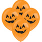 4 Ballons LED citrouille Halloween 27,5 cm