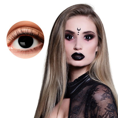 Lentilles de Contact Noires Gothiques - Déguisement Vampire