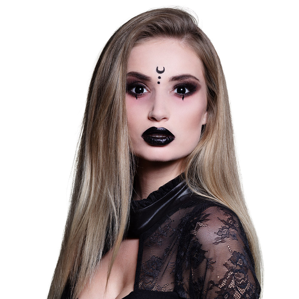 Lentilles de Contact Noires Gothiques - Déguisement Vampire