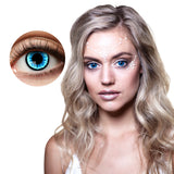 Lentilles de Contact Bleu Turquoise - Effet Yeux Ensorcelants