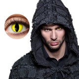 Lentilles de Contact Yeux de Chat Jaune & Noir -