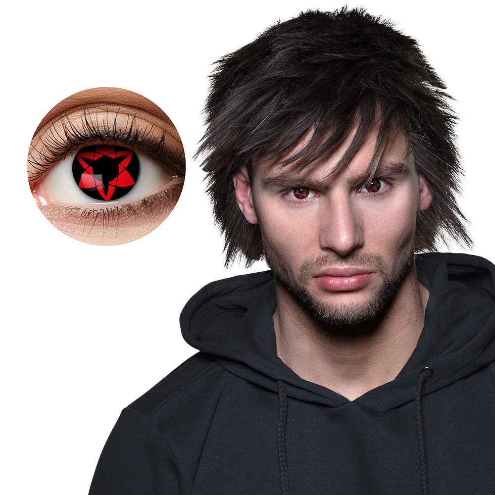Lentilles de Contact Rouges Étoile - Déguisement Fantastique