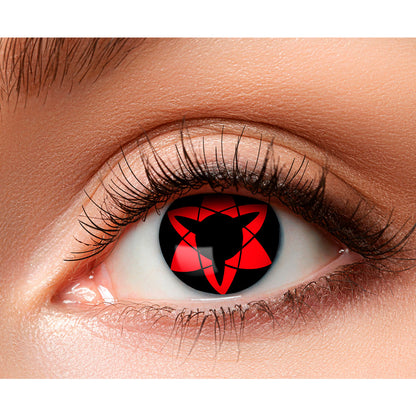 Lentilles de Contact Rouges Étoile - Déguisement Fantastique