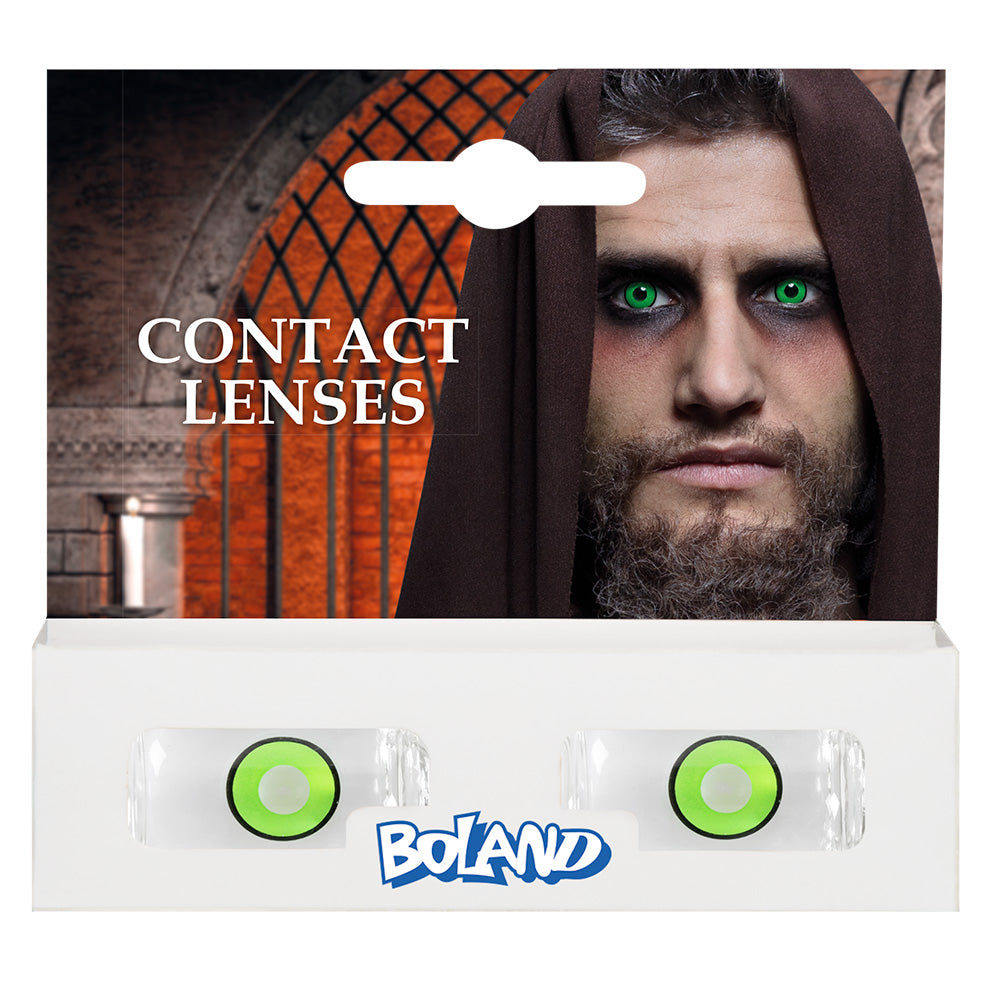 Lentilles de Contact Vertes Intense - Déguisement Vampire