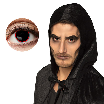 Lentilles de Contact Rouges Vampire - Accessoire Halloween