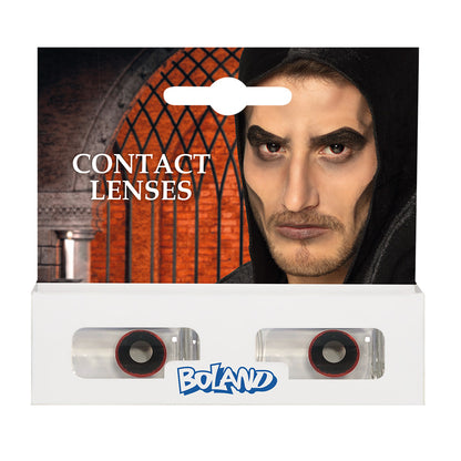 Lentilles de Contact Rouges Vampire - Accessoire Halloween