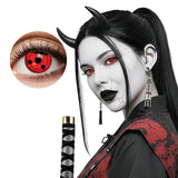 Lentilles de Contact Sharingan Rouge - Cosplay Naruto