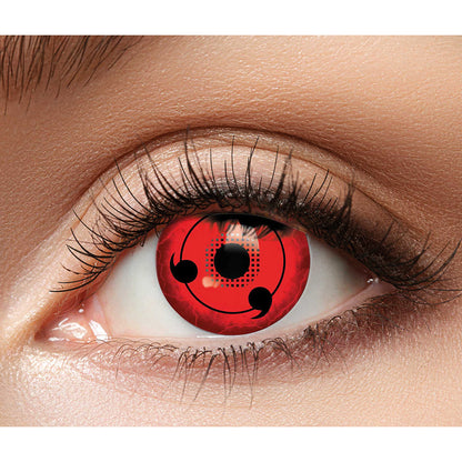Lentilles de Contact Sharingan Rouge - Cosplay Naruto