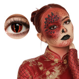 Lentilles de Contact Yeux de Dragon Rouge - Déguisement Fantasy